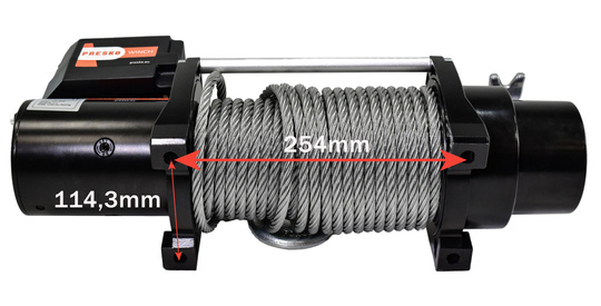 Presko PEW12000 electric winch 12V 12000 lbs with steel cable